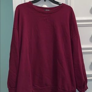 Wild Fable maroon crew neck sweatshirt; size XXL